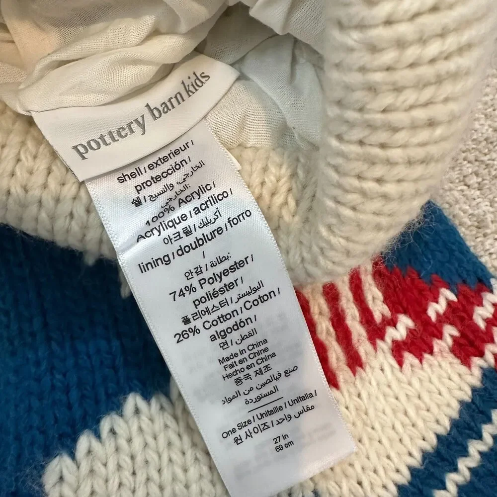 Pottery Barn Kids Merry & Bright Polar Bear Christmas Stocking